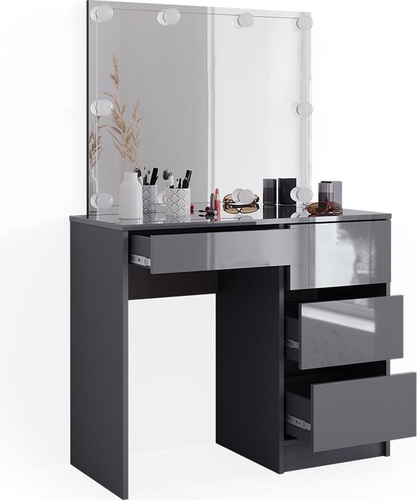Produktbild Vicco Sherry mit Hocker und Beleuchtung (90 x 75 x 40 cm)