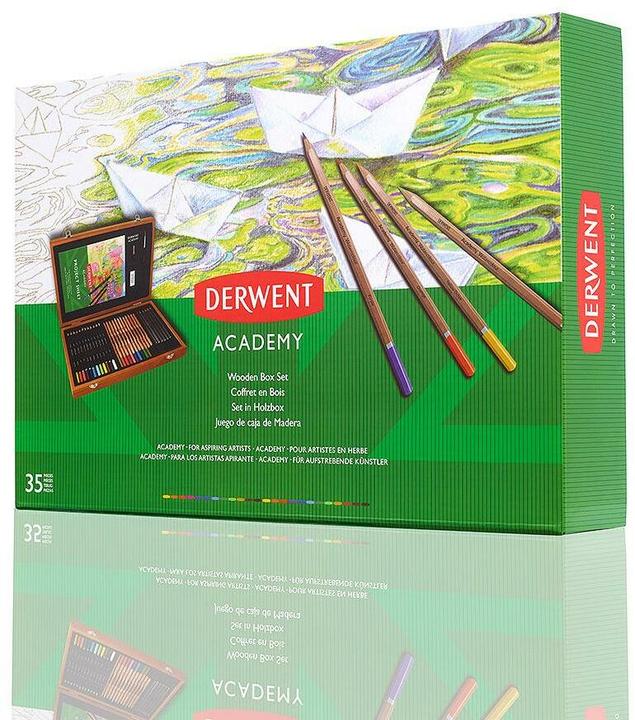 Actual product image Derwent Academy colouring case (35 x)