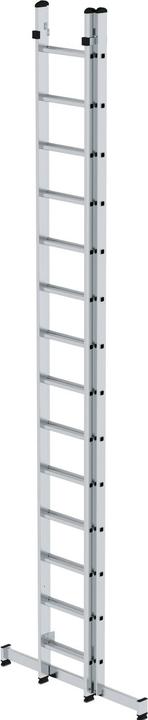 Produktbild Munk Sprossen-Mehrzweckleiter 2-teilig mit nivello-Traverse 2x14 Sprossen (Mehrzweckleiter, 698 cm)