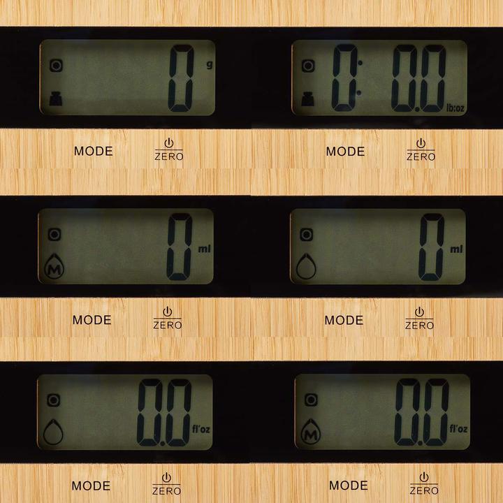 Actual product image Nedis Kitchen Scales Digital Wood/Plastic Wood Wood