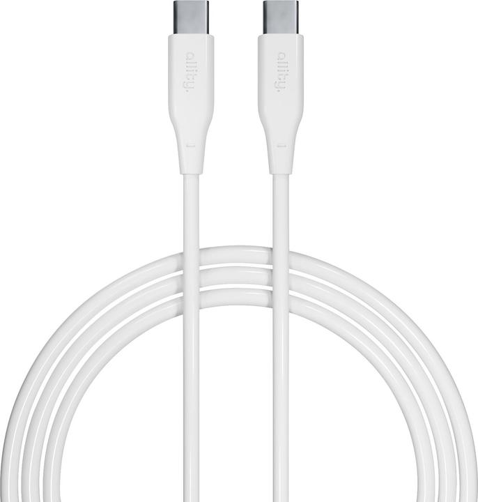 Allity cable AUC-02 USB-C - USB-C 1.0 m 60W white (1 m, USB 1.0, 60 W)