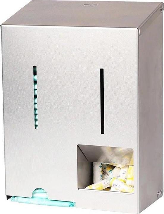 Actual product image Hygolet Tampon / sanitary napkin dispenser stainless steel (Intimate gel)