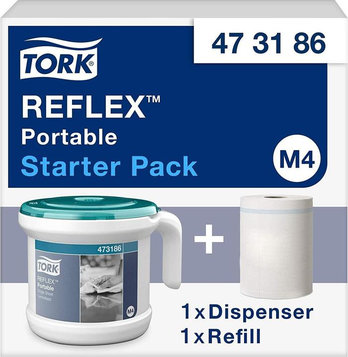 Produktbild Tork Papierhandtuchspender Tragbarer Einzelblatt Innenabrollungsspender, M3