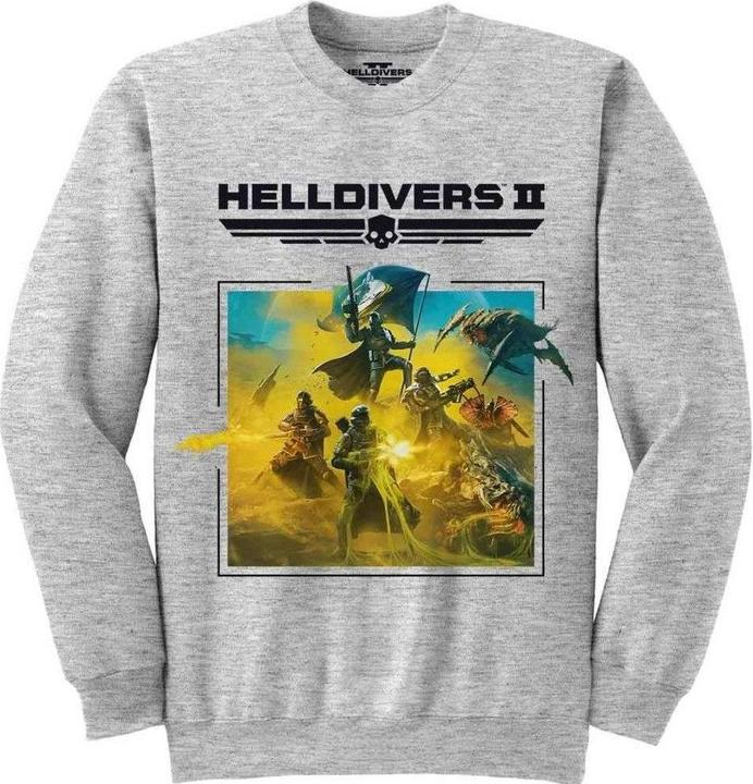 Actual product image Helldivers 2 Unisex Adult Key Art Logo Sweatshirt (M)