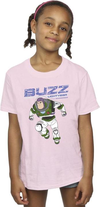 Actual product image Disney Girls Lightyear Buzz Jump To Action Cotton T-Shirt (116)