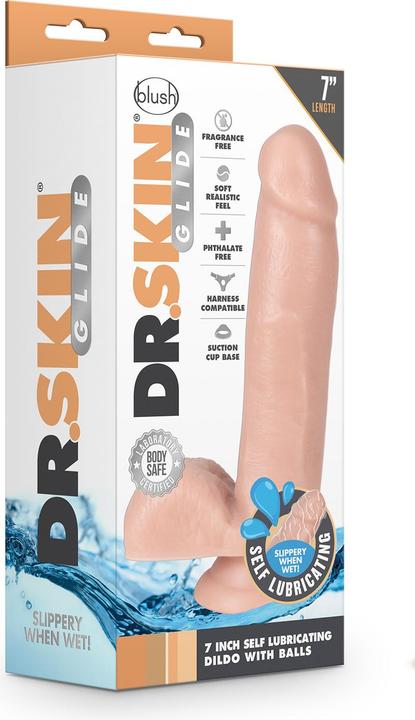 Produktbild Blush Dr. Skin 7inch Selbstschmierender Dildo