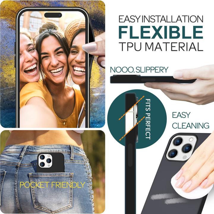 Produktbild Nalia Liquid Silikon MagSafe Hülle (Apple iPhone 15 Pro Max)