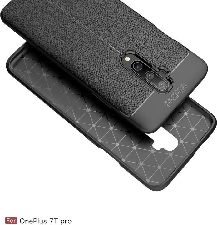 Actual product image Screenguard OnePlus 7T Pro Sleeve Leather Design TPU Cover (OnePlus 7T Pro)