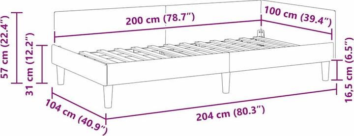 Image du produit vidaXL Schlafzimmermöbel (100 x 200 cm)