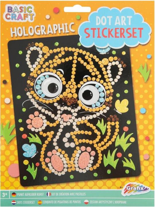 Grafix Aufkleberset Holographic Dot 3 Sort
