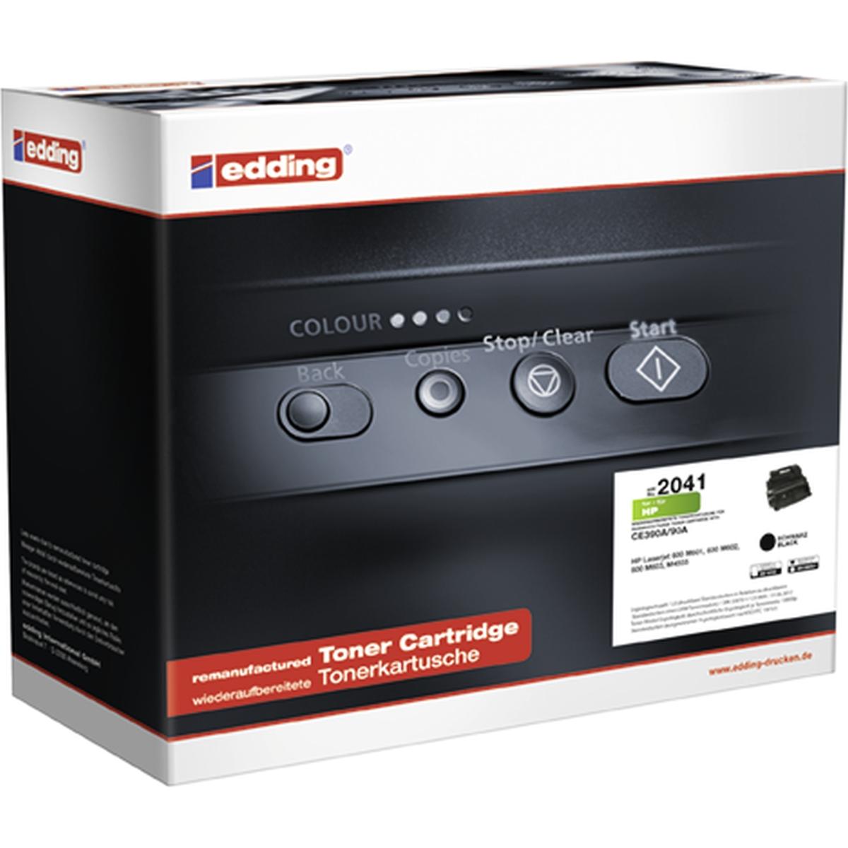 Edding, Toner, Toner 18-2041 wie HP CE390A schwarz - Kompatibel - Tonereinheit (BK)