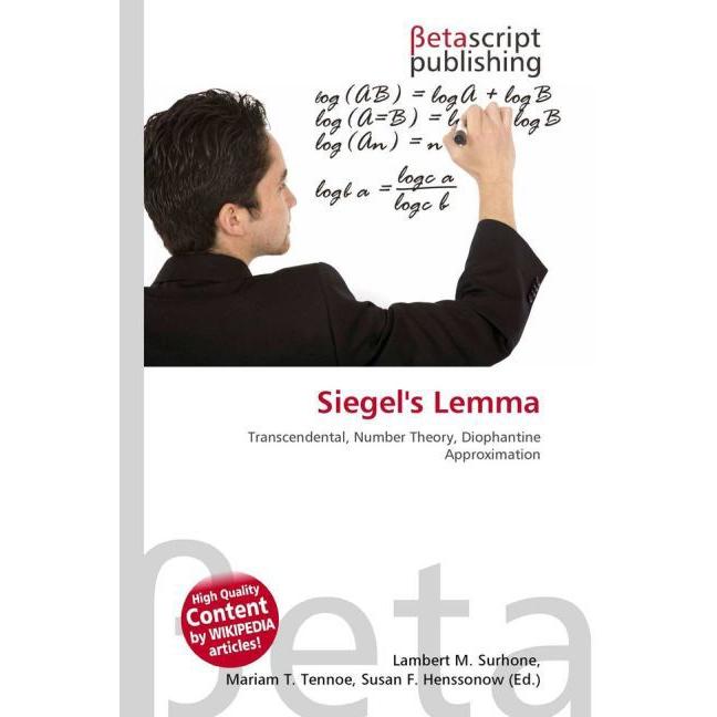 Siegel's Lemma, Fachbücher