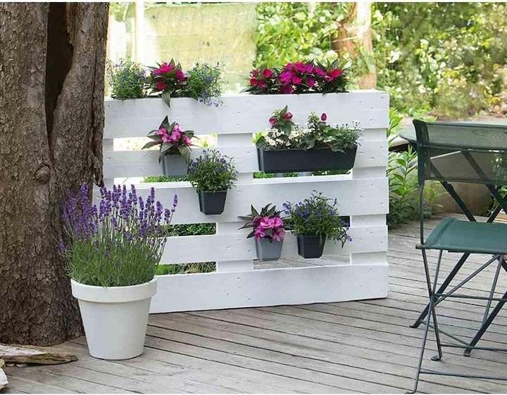 Actual product image Geli Palettenblumenkasten Easy 37 x 10 x 10 cm anthrazit (10 cm)