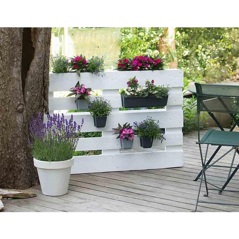 Thumbnail - Geli, Blumentopf, Palettenblumenkasten Easy 37 x 10 x 10 cm anthrazit (10 cm)