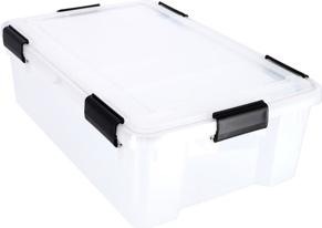 Produktbild Iris Water Proof Aufbewahrungsbox 30,0 l transparent, schwarz 29,0 x 39,0 x 19,1 cm (30 l)
