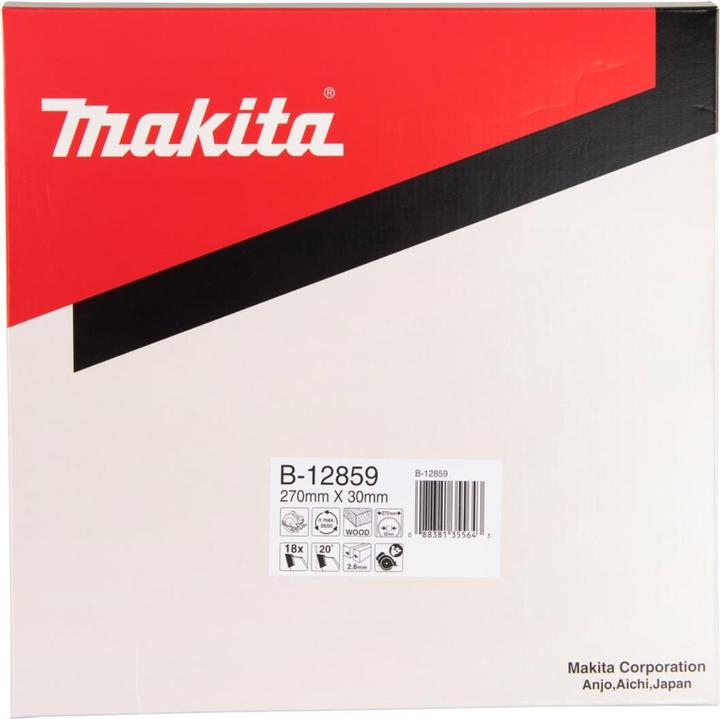 Produktbild Makita B-12859 TCT-Säge 270X2,6X30mm 20° T18 Standardholz