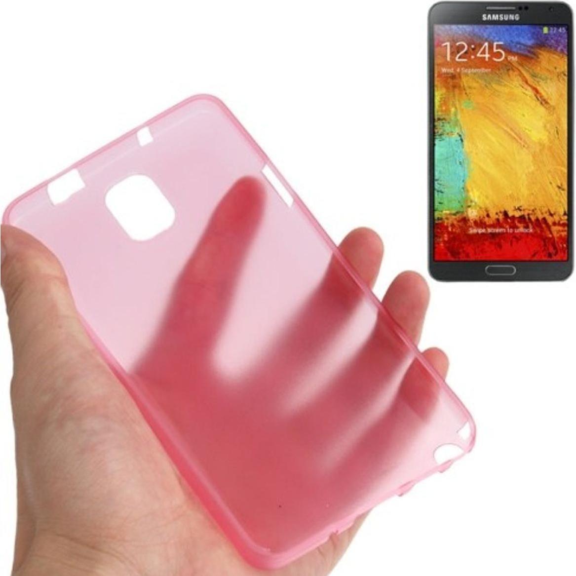 Thumbnail - König Design Schutzhülle Case Ultra Dünn 0,3mm für Handy Samsung Galaxy Note 3 N9000 Rosa Transparent (Samsung Galaxy No...