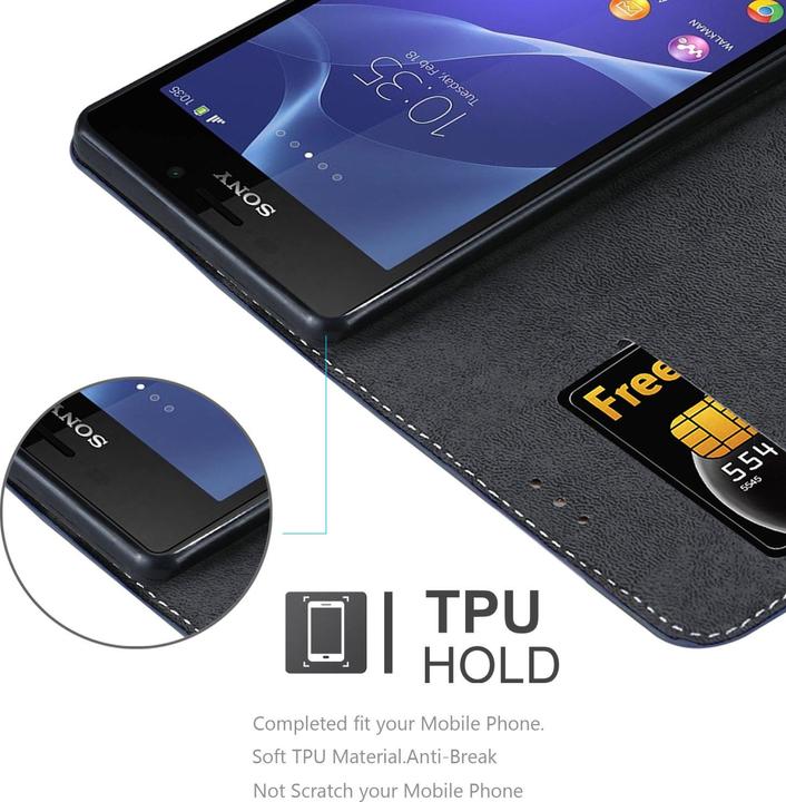 Actual product image Cadorabo Book X Wallet Cover (Sony Xperia M2 Aqua, Sony Xperia M2)