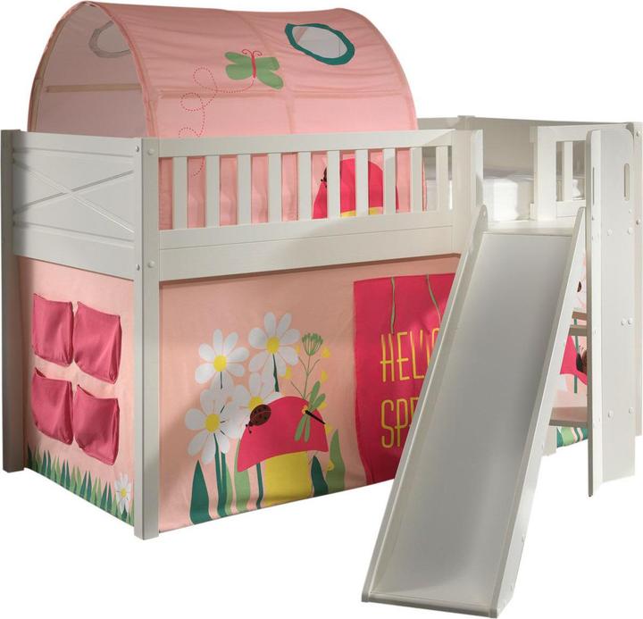 Immagine prodotto Vipack Letto a mezza altezza Scott Spring con scivolo (90 x 200 cm)