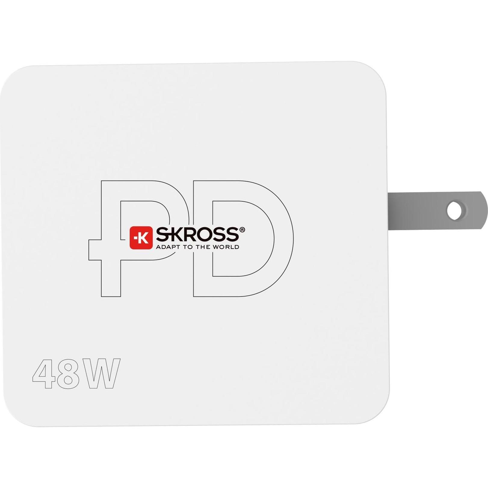 Thumbnail - Skross USB Netzteil Multipower Combo+, US 48 W, 5 V 9 V (48 W), USB Ladegerät, Weiss