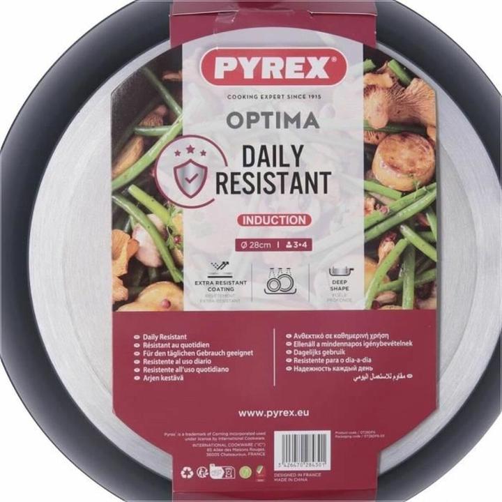Produktbild Pyrex Frittierpfanne Optima 28 cm 28 CM (Bratpfanne, Aluminium, 28 x 8 cm)
