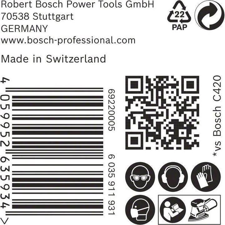 Produktbild Bosch Professional Zubehör EXPERT C470 Schleifpapier, 100 x 150 mm, G 120, 50 Stück (G120)
