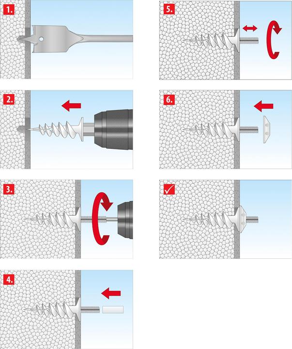 Image du produit Tox Fallrohrbefestigung Thermo Vario (20 pcs)