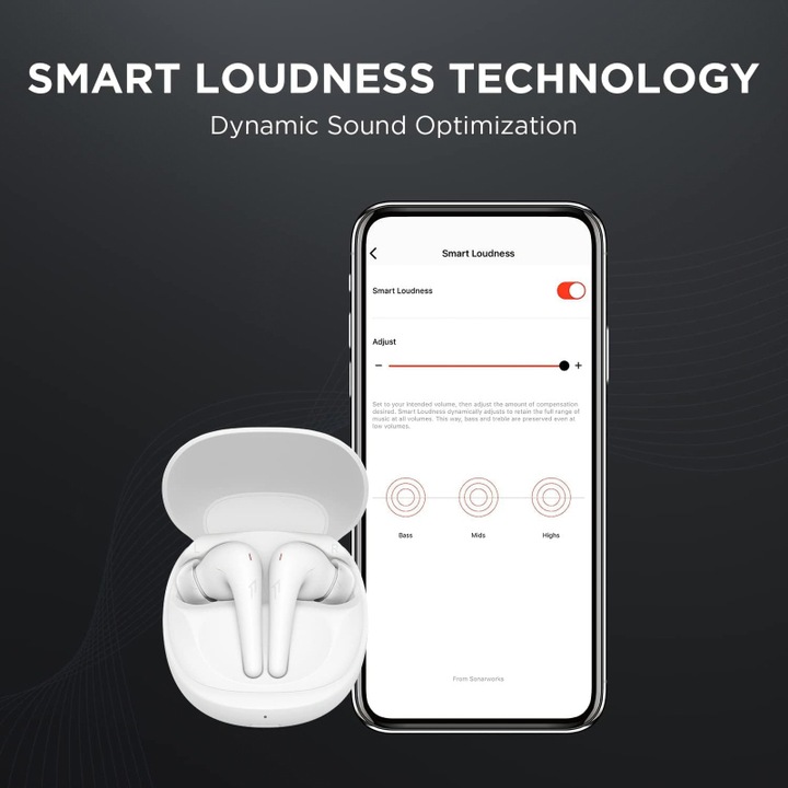 Actual product image 1More Earphones AERO (black) (ANC, 28 h, Wireless)