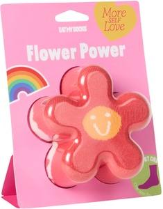 Actual product image Eat My Socks Socks, Flower Power, Red (One size)