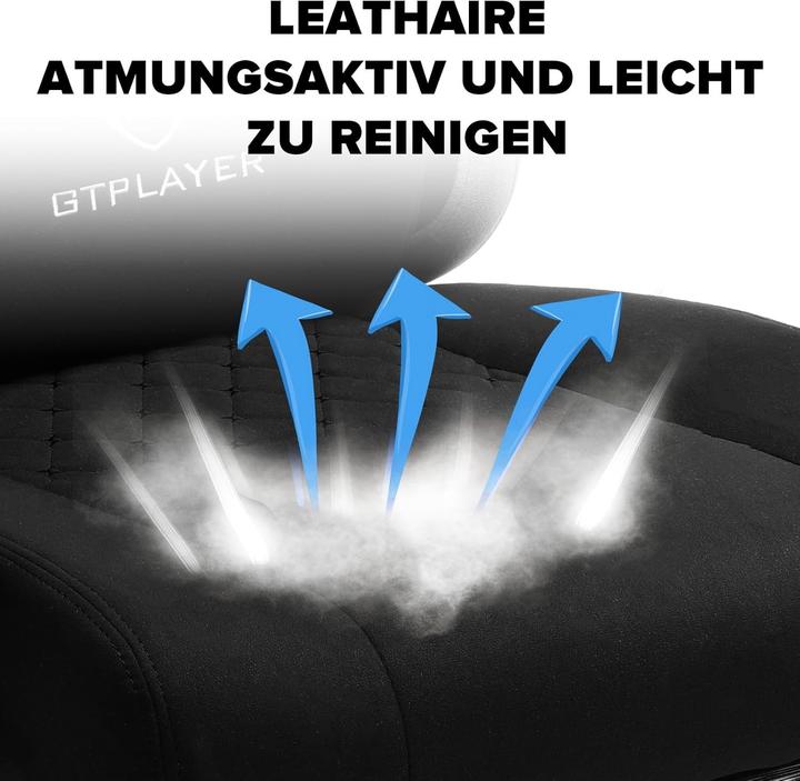 Actual product image Gtplayer Ergonomic Office Chair with Butterfly Embroidery, Breathable Fabric, and Interlacing Armrests