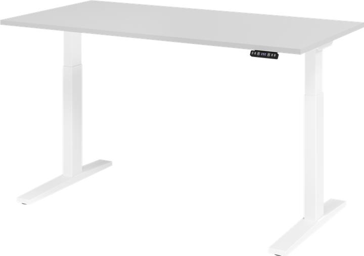Actual product image Hammerbacher Sit/stand desk el.160x80cm grey/white (160 x 80 cm)