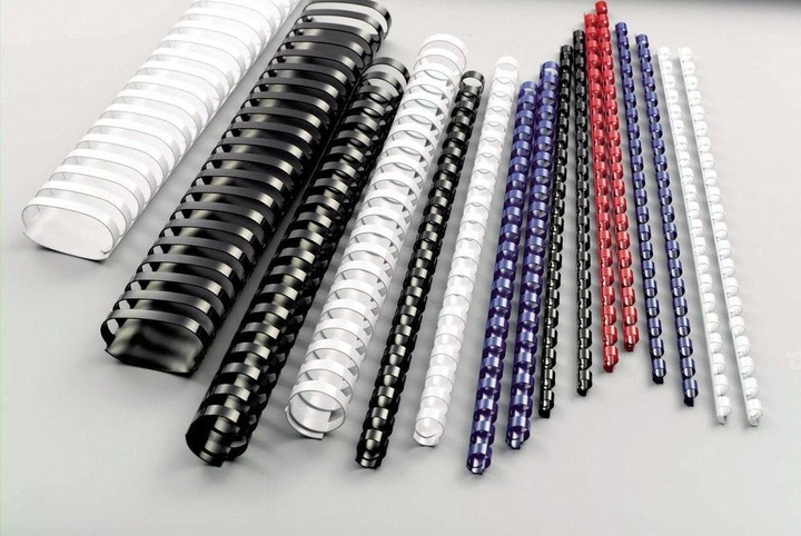 Actual product image GBC Binder spine 12mm, 21 rings, black, 100 pcs.