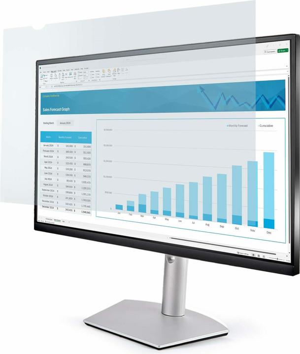 StarTech com 24-inch 16:10 Anti-Blue Light Filter, BlueLight Screen Filter for 24in Computer Monitor (24", 16 : 10)