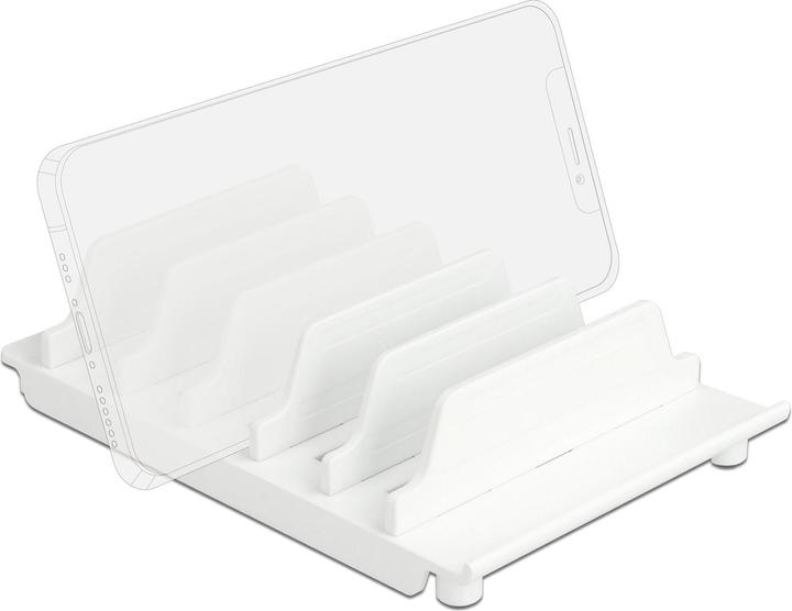Actual product image Delock Holder for 6 tablets or smartphones White