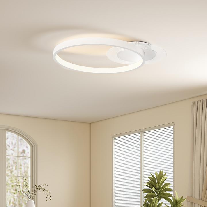 Produktbild Homcom Deckenleuchte Metall, Acryl Weiss