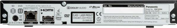 Image du produit Panasonic DMP-BD84 (Lecteur Blu-ray)