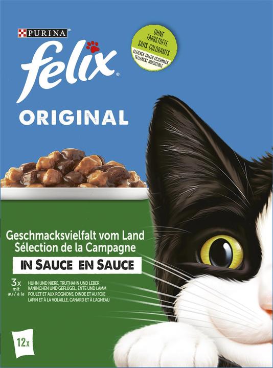 Produktbild Felix Fleisch und Geflügel in Sauce (Adult, 12 Stk., 1160 g)