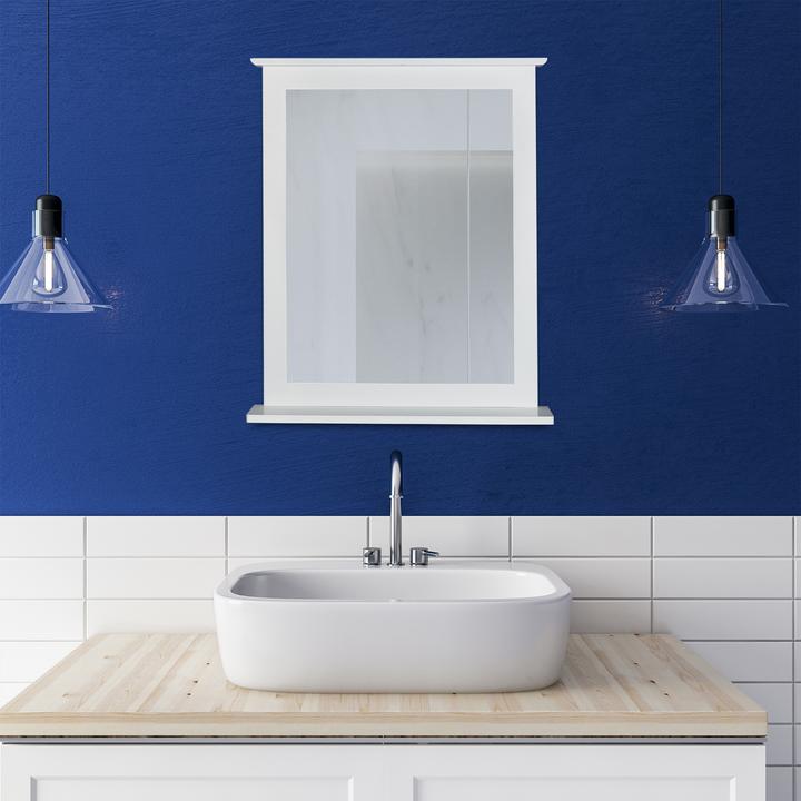 Actual product image Relaxdays Wall Mirror with Shelf (56 x 10 x 68 cm)