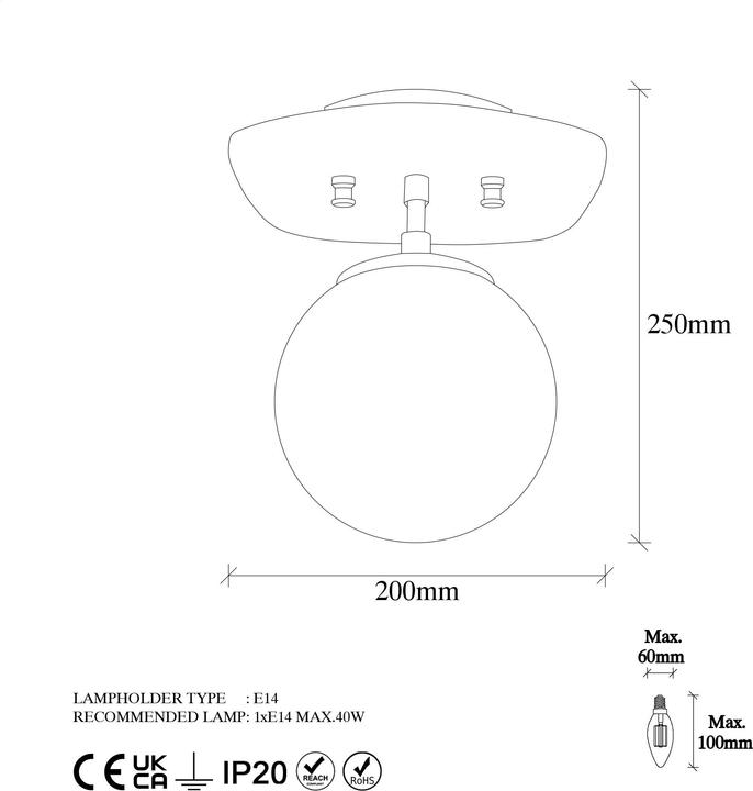 Produktbild Opviq Heidi (E14)