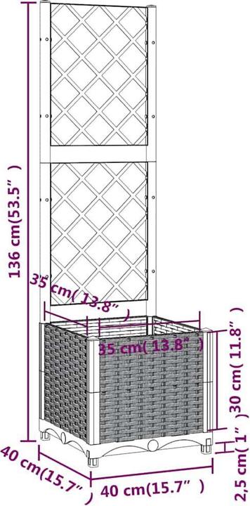 Produktbild vidaXL Gartenpflanzgefäss