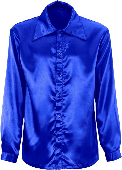 Produktbild Widmann BLAUES 70s DISCO HEMD aus Satin, M (M)