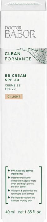 Produktbild Babor DOCTOR CLEANFORMANCE BB Cream 01 Light SPF 20 (#01 Light)