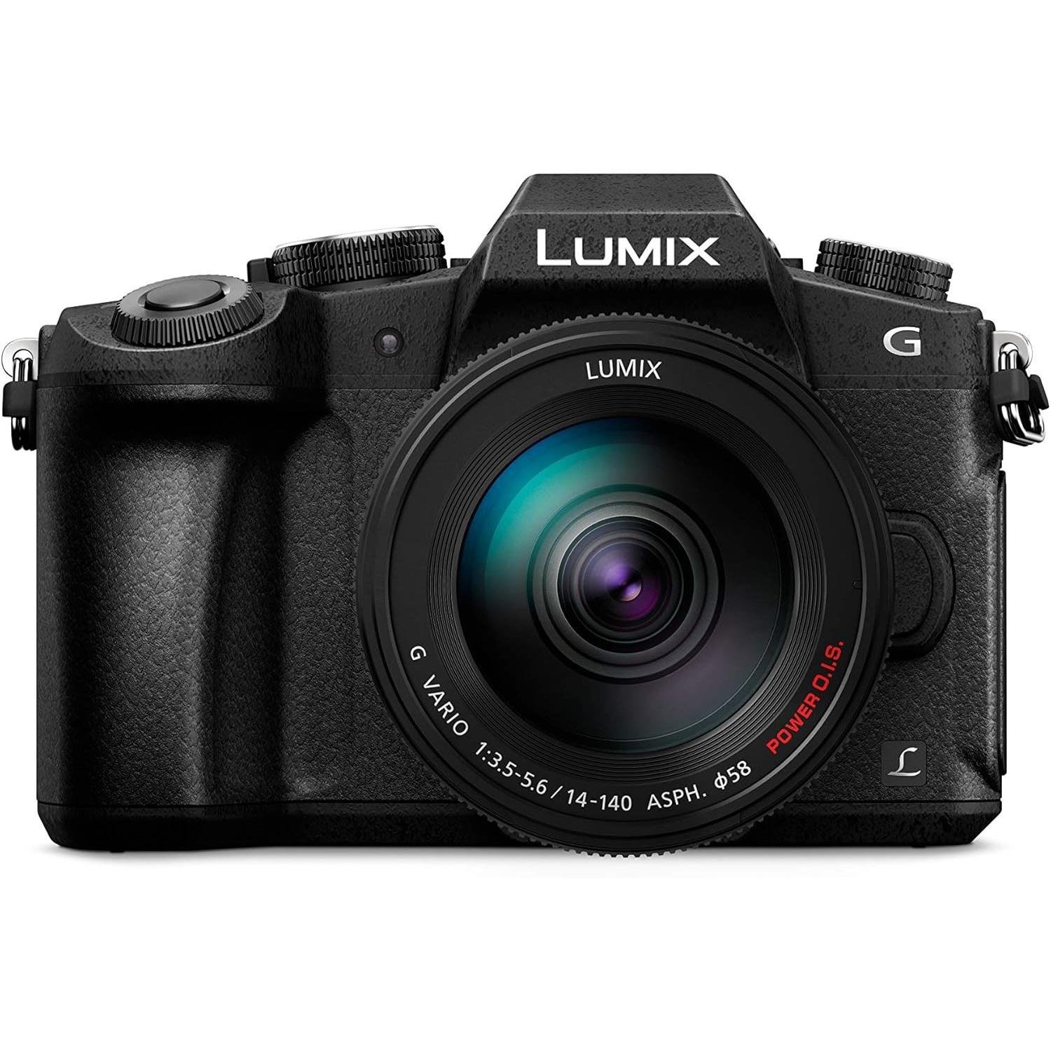 Panasonic Lumix G80 (14 - 140 mm, 16 Mpx), Kamera, Schwarz