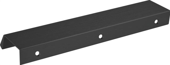 Produktbild Furnipart Griffleiste Möbelgriff Bench LA 2x80 L 200mm Alu schwarz schwarz matt gebürstet