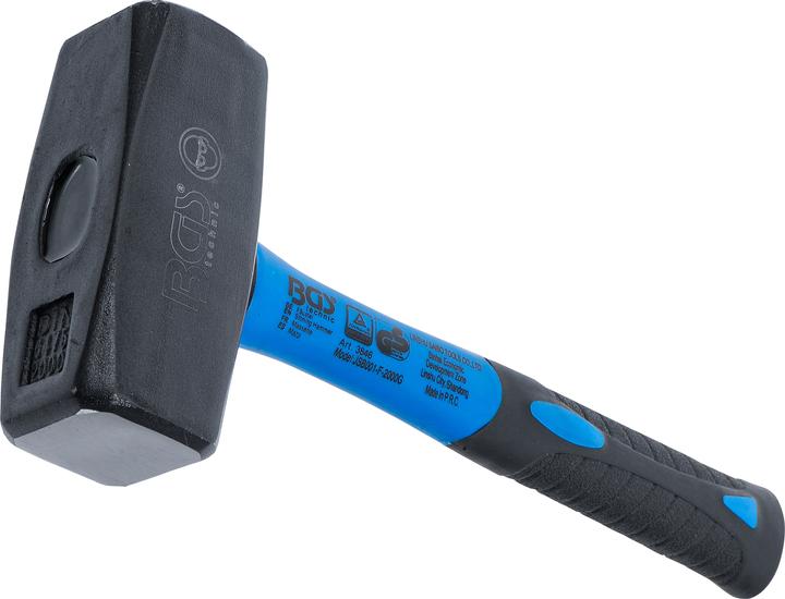 Actual product image BGS Stoning Hammer | Fibreglas Shaft | DIN 6475 | 2000 g (2186 g)