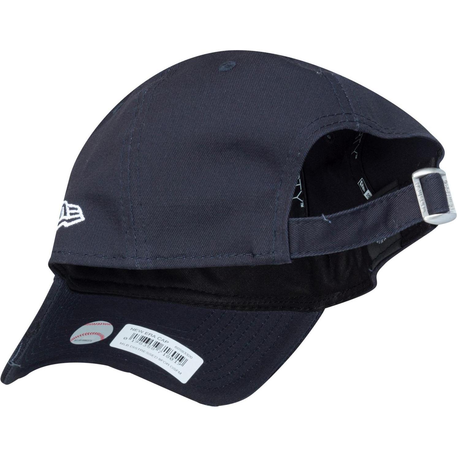 Thumbnail - New Era, Herren, Cap, 9Forty Strapback Cap - Distressed Ny Yankees Navy, Blau