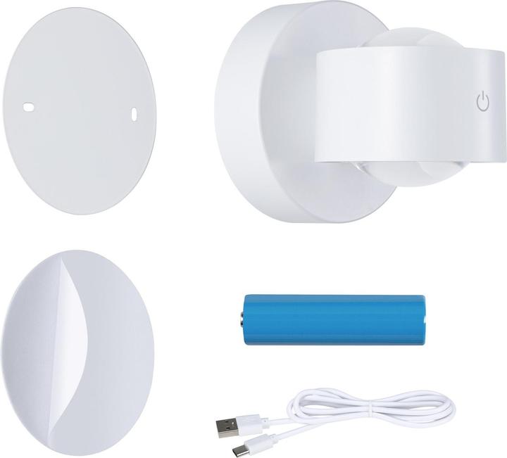 Produktbild Paulmann LED Akkuwandleuchte Zorik IP44 dimmbar 2700K 100mm 2x1.1W (220 lm)