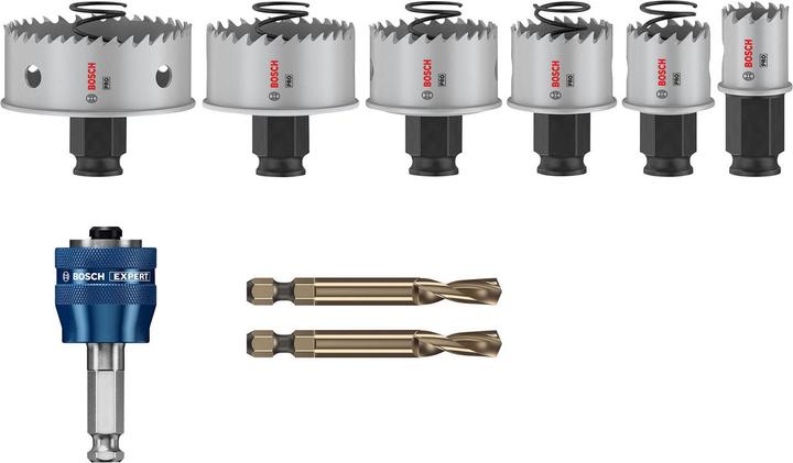 Produktbild Bosch Professional Zubehör PRO Sheet Metal PC Plus Lochsäge-Set, 8-tlg. (51 mm, 44 mm, 22 mm, 35 mm, 64 mm, 29 mm)