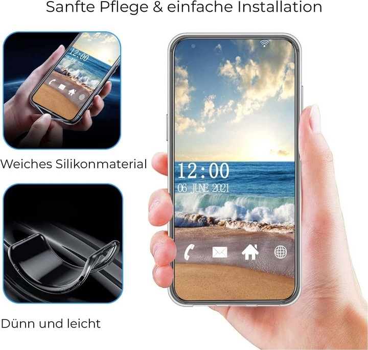 Produktbild König Design Hülle Handy Schutz für Motorola Edge 30 Pro Case Cover Tasche Bumper Etuis TPU (Motorola Moto Edge 30 Pro)