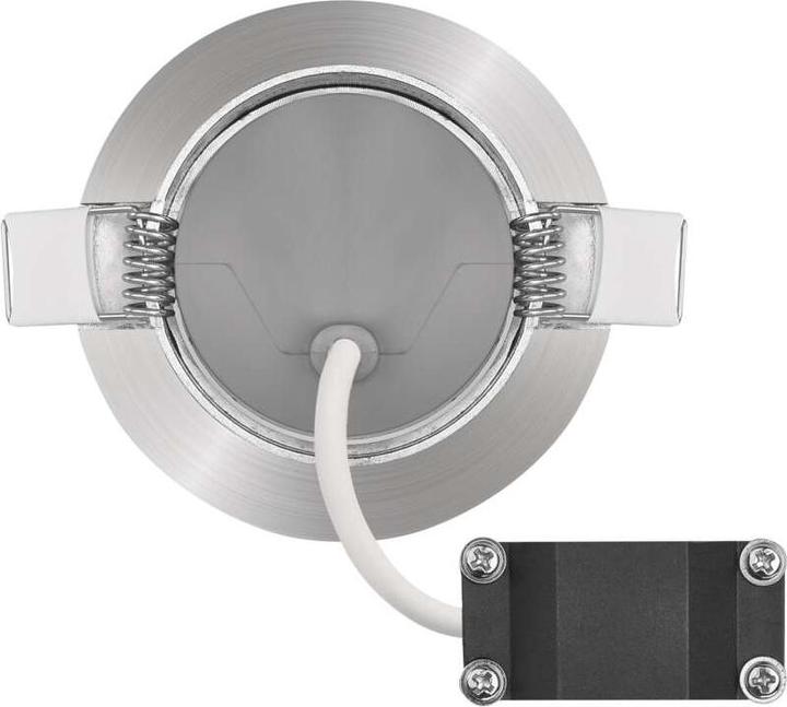 Immagine prodotto Emos Spot LED a soffitto Esclusivo argento, rotondo, 5W bianco caldo (450 lm)